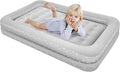 Air Mattress for Kids 4-7 Year Old:Toddler Travel Bed with Sides, Portable Children's Inflatable Beds with Smooth Plush Surfaces for Travel, Hotels, Camping and Grandparents' Homes Gary