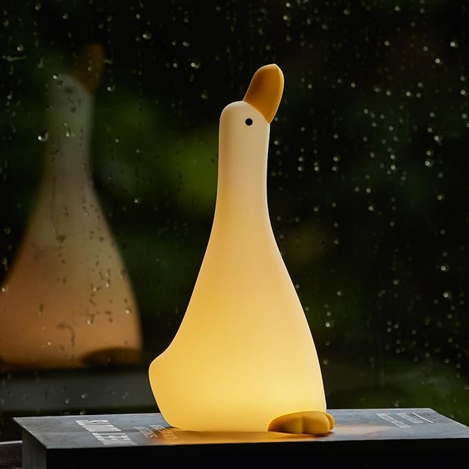 Night Light,LED Silicone Material, 3 Levels of Warm Light, Cute Animal Night Lamp for Kid's Room Decor