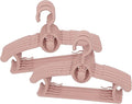 Baby Hangers for Closet, 360° Swivel Hook Kids Hanger, Non-Slip Baby Clothes Hangers, 30pcs Nude Pink Adjustable Toddler Hanger for Girl Boy Infant Kid Hangers, Space Saving