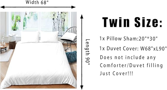 Feelyou Cartoon Penguin Duvet Cover Funny Animal Printed Christmas Day Bedding Set for Kids Room Cute Polar Animal Pattern Decor Comforter Cover Set Snowflake Bedspread Cover 3Pcs Zipper Full Size