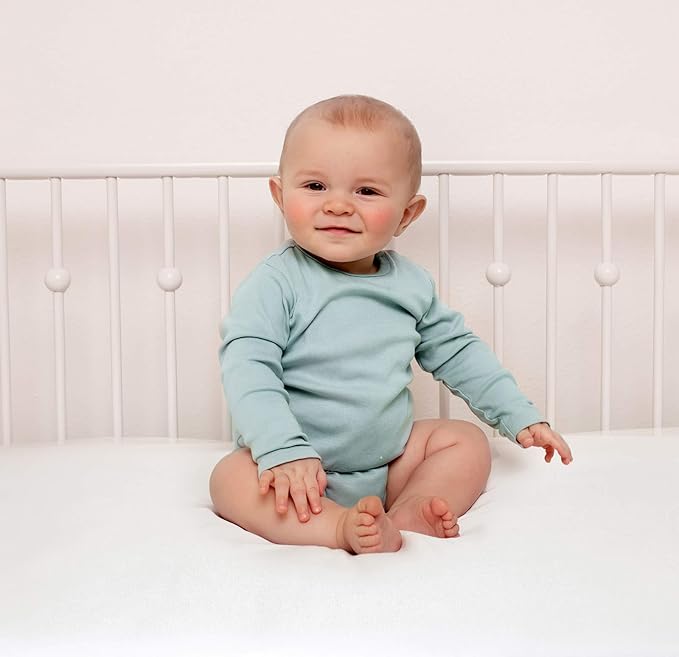 Crib Fitted Sheet by Pure Bamboo, Genuine 100% Organic Viscose Derived from Bamboo, Luxuriously Soft, Ultimate Cooling, Fits Standard Size Crib Mattress (Ivory)