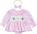 Giraropa Baby Girl Fall Winter Clothes Long Sleeve Romper Dress + Socks + Headband Newborn Infant Cute Casual Outfits