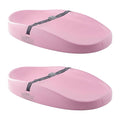 Bumbo 2 Pack Baby Changing Pads for Dresser or Table Top, Portable & Wipeable Non Slip Soft Contoured Diaper Change Station with Harness, Cradle Pink