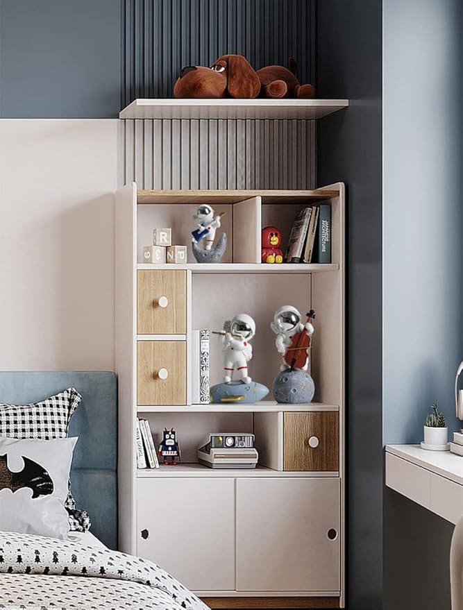 Paimuni Figurine Home Decor Resin Astronaut Statue Collectible Spaceman Sculpture Decorative Music Ornament for Desktop Bookshelf Office Living Room