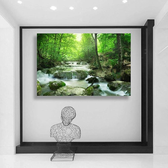 SIGNWIN-Canvas Wall Art-Sunshine in The Forest -Canvas Prints Home Artwork Decoration for Living Room,Bedroom - 32x48 inches