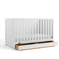 Graco Theo Convertible Crib with Storage Drawer (White) – GREENGUARD Gold Certified with Drawer, Converts to Toddler Bed, Fits Standard Crib Mattress