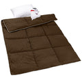 ZPECC Toddler Down Alternative Comforter, 39x47 Hypoallergenic Baby Blanket Quilt, Soft Breathable Lightweight All Season Kids Duvet Insert for Crib Stroller Cot Daycare, Brown