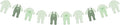 Sage Green Gingham Baby Onesie Garland Banner, Nursery Party Garland for Baby Shower Decorations