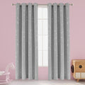 LORDTEX Dinosaur and Star Foil Print Blackout Curtains for Kids Room - Thermal Insulated Curtains Noise Reducing Window Drapes for Boys and Girls Bedroom, 52 x 84 Inch, Light Grey, Set of 2 Panels