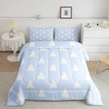 Feelyou Christmas Trees Bedding Set for Kids Boys Girls Toddler Size Xmas Comforter Set Ultra Soft Winter Comforter Holiday Decor Duvet Quilt Bedroom Decor Christmas Decorations Quilt