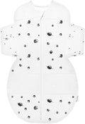 Happiest Baby SNOO Sleep Sack - 100% Organic Cotton Baby Swaddle Blanket - Doctor Designed Promotes Healthy Hip Development (Ivory Planets, Small)