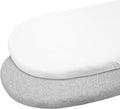 Gllquen Baby Bassinet Sheets 2 Pack, 100% Organic Cotton Bassinet Fitted Sheets for Girls Boys, Soft & Breathable Unisex Baby Mattress Sheet for Standard Bassinets 33"x17"(Grey)