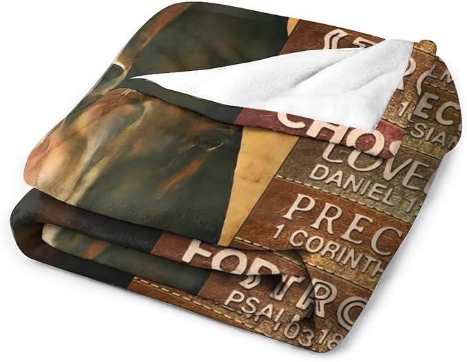 Horse Blanket Gifts for Girls, Women, Men, Kids, Adults - Soft Warm Cozy Fleece Throw for Couch, Sofa, Bed 50"x60"