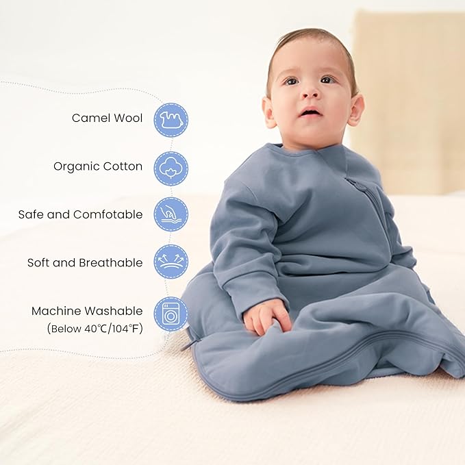 Unisex Sleeping Bag for Babies and Toddlers 3.5 Tog Sleep Sack, Baby Sleep Sack, One piece with sleeves, Gifts for Baby