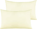 NTBAY Microfiber Toddler Pillowcases with Envelope Closure, 2 Pack 100% Brushed Microfiber Super Soft Travel Kids Nursery Pillow Cases, 14"x20" Fits Pillows Sized 12"x16" 13"x18" 14"x19", Ivory