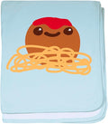 CafePress Cute Meatball and Spaghetti Baby Blanket, Super Soft Newborn Swaddle
