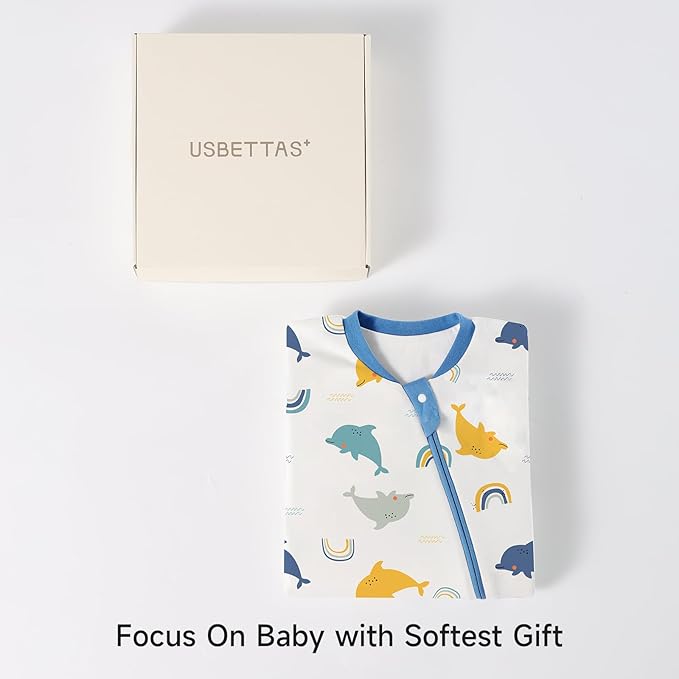 Baby Sleep Sack with Removable Sleeves, Breathable Wearable Blanket for Newborn & Toddler 6-36 Months, Cute Print