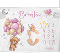 OLIVE OLIVIA Custom Baby Blanket,Personalized Blankets for Kids with Names,Customized Blankets with Name for Adult,Customized Blanket,Gift for Birthday Christmas Valentines Day Gift(60" 80")