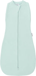 Tiny Twinkle Baby Sleep Sack 3-6 Months 1.0 TOG, Cotton & Elastane Wearable Blanket, Swaddle Transition Micro-Fleece, Machine Washable (Sage)