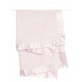 Little Giraffe Baby Blanket - Velvet Soft Blanket with Satin Trim - Baby Stroller Blanket - Newborn Baby Essentials & Baby Gifts - 29x35" - Pink