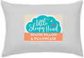 Little Sleepy Head Youth Pillow with Pillowcase 16x22, Soft Jumbo Toddler Pillow & Hypoallergenic Pillowcase - Best Kids Pillows for Sleeping, Perfect Kids Travel Pillow (Gray)