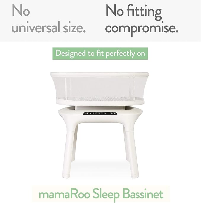 Bassinet Sheets Compatible with 4moms Mamaroo Sleep Bassinet - Fits 18 x 30 Inch Oval Bassinet Mattress – Snuggly Soft 100% Jersey Cotton – 2 Pack – Pale Pink + Lilac – 2 Pack