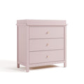 Graco Sasha 3-Drawer Chest with Changing Table Topper (Blush) – GREENGUARD Gold Certified, Nursery Bedroom Chest with Spacious Storage, Interlocking Drawer System, Pre-Installed Tracks