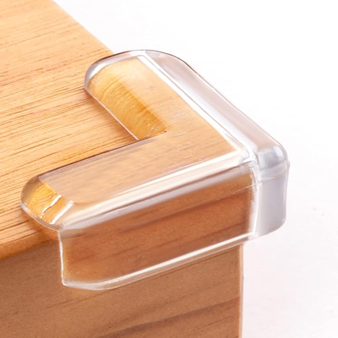 12 Pack Table Corners, Corner Guards, Clear Corner Protectors, Corner Protectors, Baby Proof Corner Guards Stop Child Head Injuries Tables, Furniture & Sharp Corners Baby Proofing (L-Shaped)