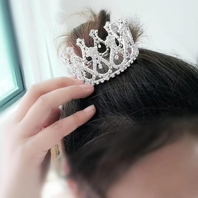 Infant Baby Girl Boy Crown Photo Shoots Headband for Newborn Crystal Princess Party Headwear Photography Props