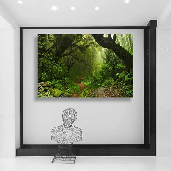 SIGNWIN-Canvas Wall Art-Sunshine in The Forest -Canvas Prints Home Artwork Decoration for Living Room,Bedroom - 32x48 inches