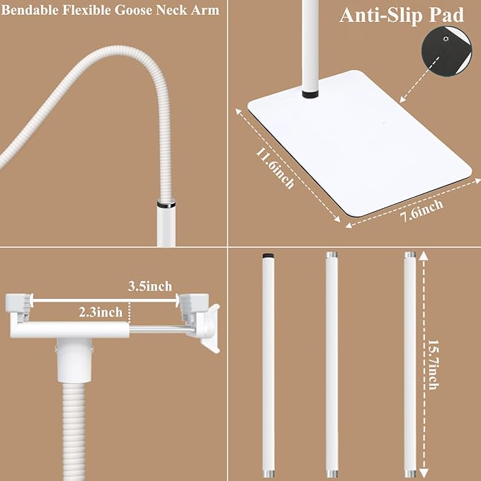 Baby Monitor Floor Stand Holder Mount Compactible for Nanit Pro & Flex Stand,Infant Optics DXR-8 Pro,VTech VM901/VM819/RM7764,Momcozy,HelloBaby,eufy E110,nooie IPC100,Motorola VM75/VM50G/VM44