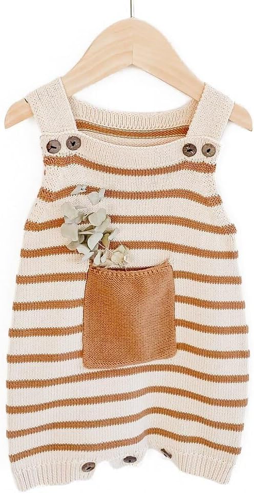 Simplee kids Baby Girl Knit Romper Fall Sleeveless Pompoms Rompers Newborn Little Girl Overall Jumpsuit Outfits