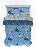 Collectibles Peanuts Snoopy Puffer Holiday & Christmas Bedding Super Soft Comforter and Sheet Set with Sham, 7 Piece Full Size (Officially Licensed Product) by Franco