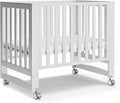 MAMAZING EvoNest Baby Crib, 6 in 1 Convertible Mini Crib with Wheels, 100% New Zealand Wood Growing Bed, 4 Adjustable Mattress Height, GREENGUARD Gold Certified, White