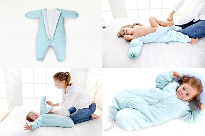 RESTCLOUD Baby Sleep Bag with Feet Winter, Wearable Blanket with Legs, Sack for Toddler Thicken 2.5 TOG (Pink, 2T-4T Year)