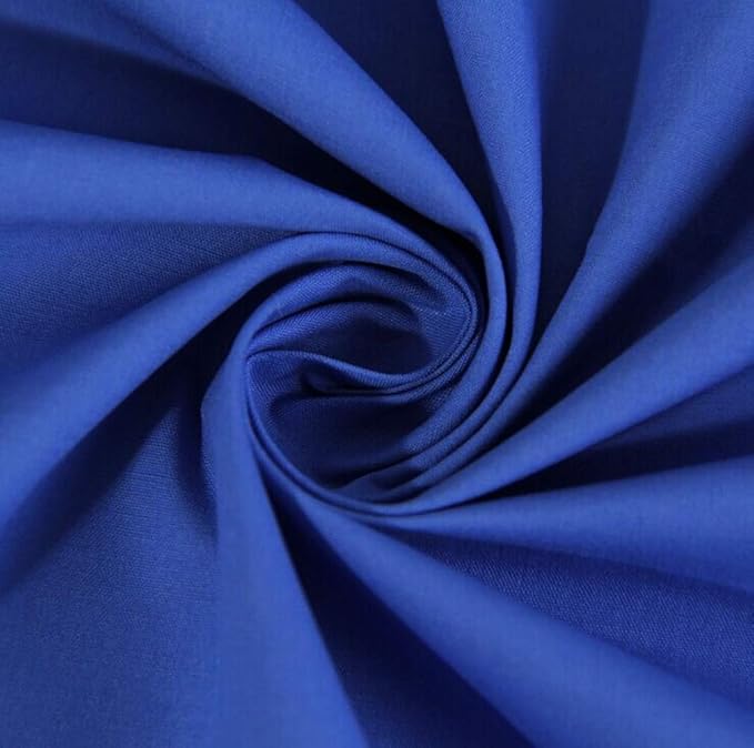 American Baby Company 100% Natural Cotton Percale Ruffled Crib Skirt, Royal, 52"L x 28"W + 13.5"