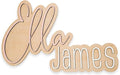 Hickory Hollow Designs Wooden Name Signs for Nursery, Baby Name Sign, Name Signs for Kids Room, Custom Plaque, Nursery Wall Art, (Ella James)