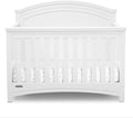 Delta Children Simmons Kids SlumberTime Emma 4-in-1 Convertible Baby Crib N More - Greenguard Gold Certified, Bianca White