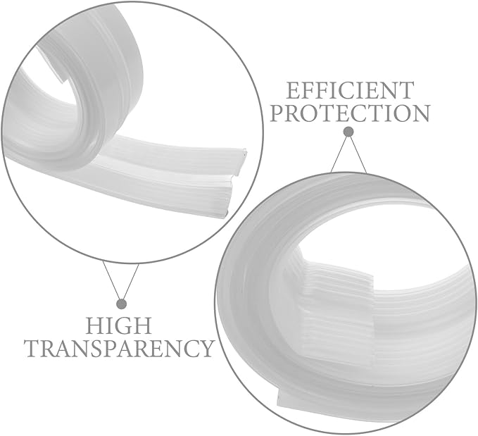 Transparent Proofing Edge Protector Strip Wide Safe Anti-Collision Corner Guard for Table and Wall Edge Bumper for Nursery and Home Safety