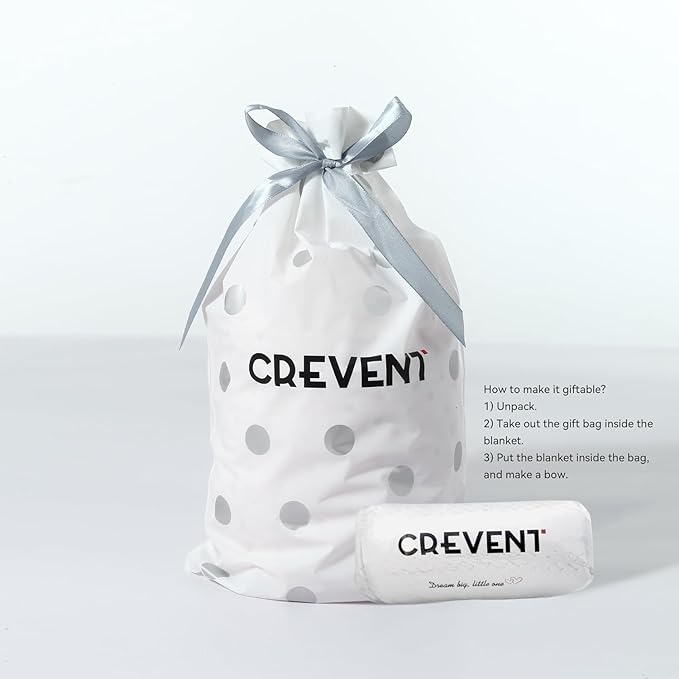 CREVENT 2Pcs 30''X40'' Cute Cozy Fluffy Warm Baby Blankets for Infants Toddlers' Bedding Crib Cot Stroller - Grey Cloud + Pink Sherpa