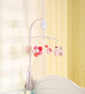 Watercolor Pink Sunflower Bird Castle Themed Nursery Crib Decorative Mobile 1 PC Baby Girl Floral Castle Thematic Crib Mobile