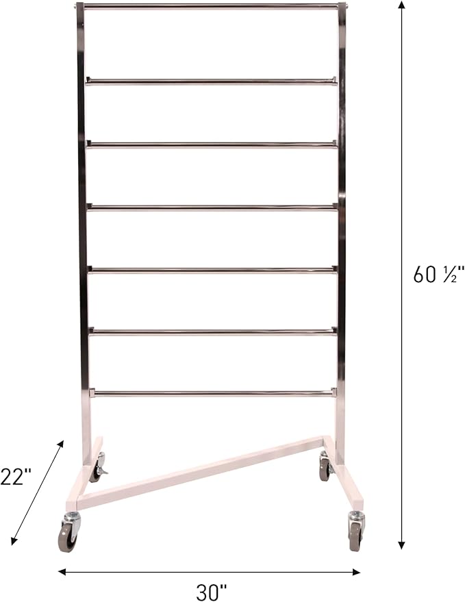 SSWBasics Z-Truck Clothing Hanger Storage System - Efficiently Organize Dress Hangers, Skirt, and Pant Hangers - 30" W x 22" D x 60½"H - Ideal for Retail, Resale, and Thrift Stores