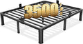 12 inch California King Bed Frame with Round Corner Legs Mattress Slide Stopper,3500 lbs Heavy Duty Metal Platform,Steel Slat Support,No Box Spring Needed,Easy Assembly,Noise Free