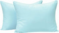 NTBAY Zippered Toddler Pillowcases Set of 2, 100% Brushed Microfiber 13x18 Pillowcases, Super Soft and Cozy Travel Kids Nursery Pillow Cases, 13x18 Inches, Aqua