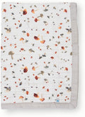 Little Unicorn Newborn Receiving Quilt | Ultra- Soft, Multi-Layered Muslin Fabric | Gift for Newborns & on-The-go (Mushrooms)