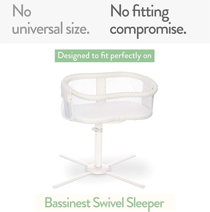 Bassinet Fitted Sheets for Halo Bassinest Swivel Sleeper Mattress – Snuggly Soft 100% Jersey Cotton – 2 Pack – Pale Pink + Lilac – 2 Pack