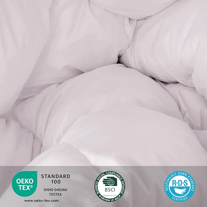 zzlamb Kids Toddler Comforter Crib Blanket, Warm Baby Down Quilt Crib Comforter Small Duvet Insert, Lightweight Soft Noiseless Cotton-Blended Shell Down Proof Machine Washable, Misty 45x60in