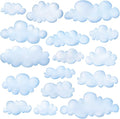 DECOWALL DS9-1702 Clouds Kids Wall Decals Wall Stickers Peel and Stick Removable Wall Stickers for Kids Nursery Bedroom Living Room