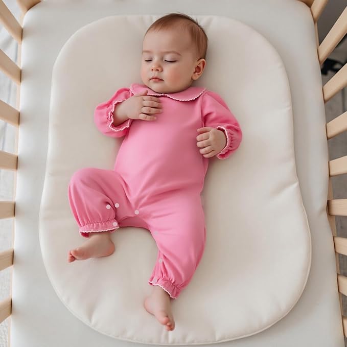 Merqwadd Baby Coming Home Outfit Boy Girl Cotton Long Sleeve Romper Jumpsuit Plain One-Piece Clothes