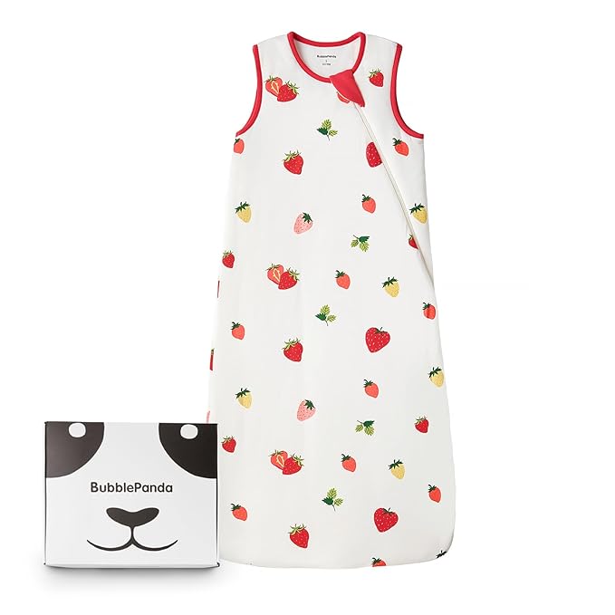 BubblePanda Rayon Made from Bamboo Sleep Sack 18-24 Months 0.5 Tog Soft Lightweight Toddler Sleep Sack 2t for Babies 2-Way Zipper Wearable Blanket Baby 18 Months